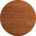 Round Abstract Orange Modern Rug, abs5534org