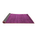 Sideview of Abstract Purple Modern Rug, abs5534pur