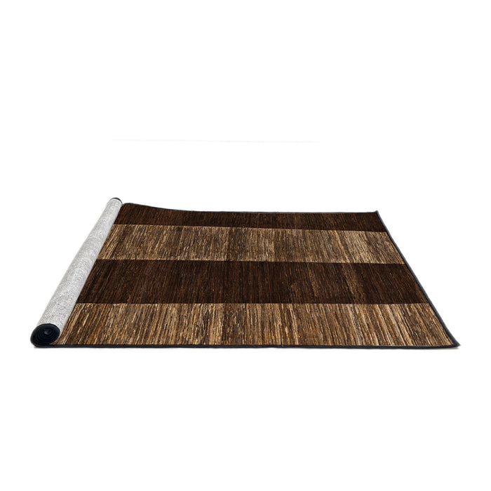 Sideview of Machine Washable Abstract Night Red Rug, wshabs5535