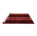 Modern Red Washable Rugs