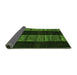 Sideview of Abstract Green Modern Rug, abs5535grn