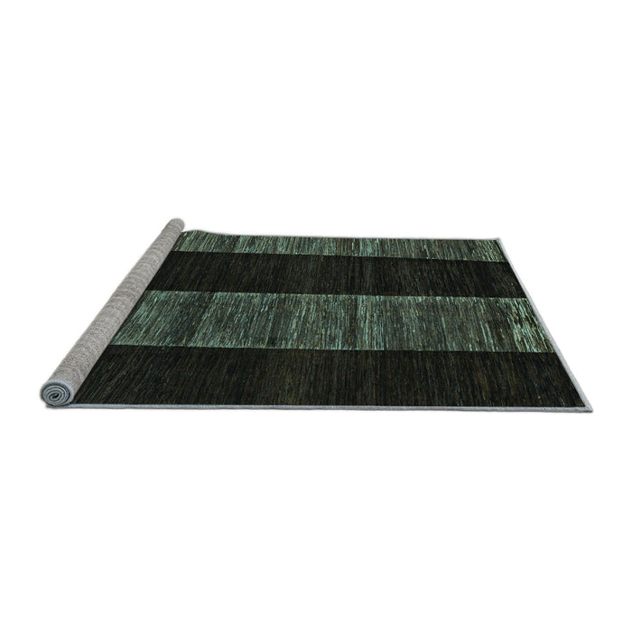 Sideview of Machine Washable Abstract Light Blue Modern Rug, wshabs5535lblu