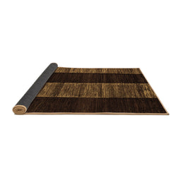 Sideview of Abstract Brown Modern Rug, abs5535brn