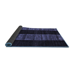 Sideview of Abstract Blue Modern Rug, abs5535blu