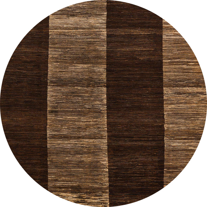 Round Machine Washable Abstract Night Red Rug, wshabs5535