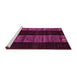 Sideview of Machine Washable Abstract Pink Modern Rug, wshabs5535pnk