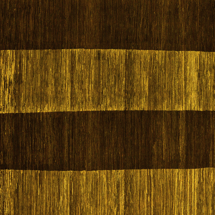 Square Abstract Yellow Modern Rug, abs5535yw