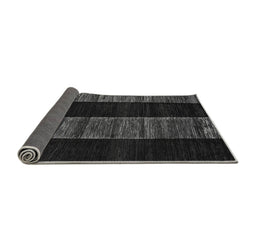 Sideview of Abstract Gray Modern Rug, abs5535gry
