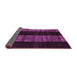 Sideview of Abstract Purple Modern Rug, abs5535pur