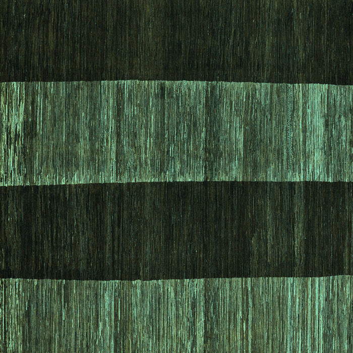 Square Machine Washable Abstract Turquoise Modern Area Rugs, wshabs5535turq