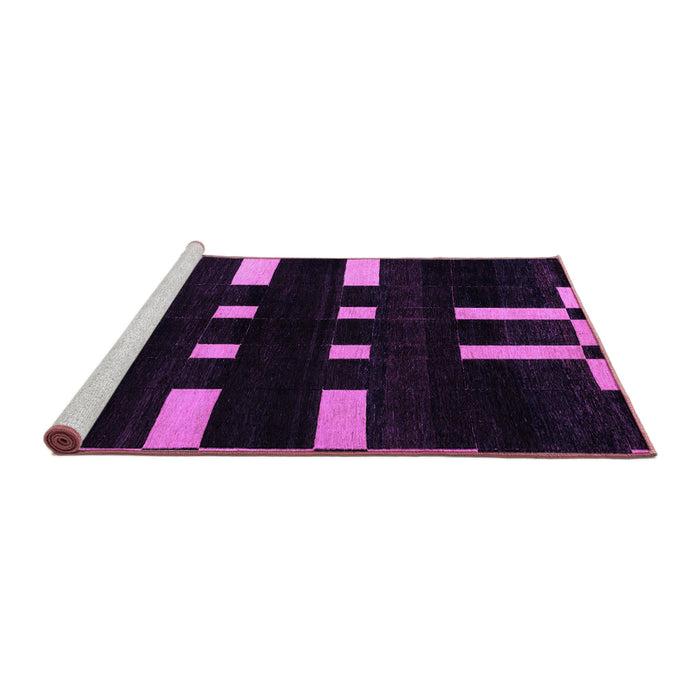 Sideview of Machine Washable Abstract Purple Modern Area Rugs, wshabs5536pur