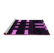 Sideview of Machine Washable Abstract Purple Modern Area Rugs, wshabs5536pur