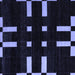 Square Machine Washable Abstract Blue Modern Rug, wshabs5536blu