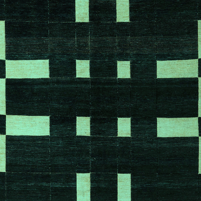 Machine Washable Abstract Turquoise Modern Area Rugs, wshabs5536turq