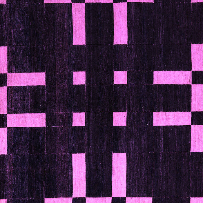 Square Machine Washable Abstract Purple Modern Area Rugs, wshabs5536pur