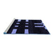 Sideview of Machine Washable Abstract Blue Modern Rug, wshabs5536blu