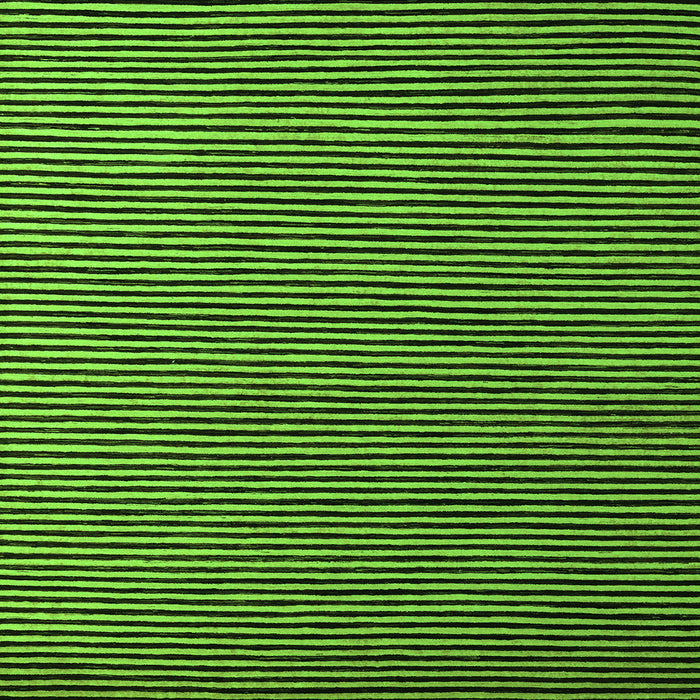 Square Machine Washable Abstract Green Modern Area Rugs, wshabs5537grn