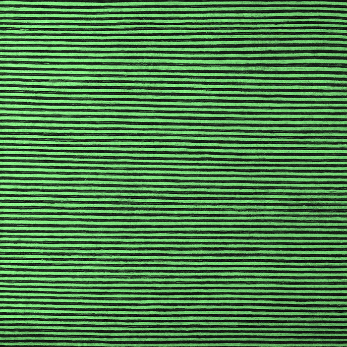 Square Abstract Emerald Green Modern Rug, abs5537emgrn