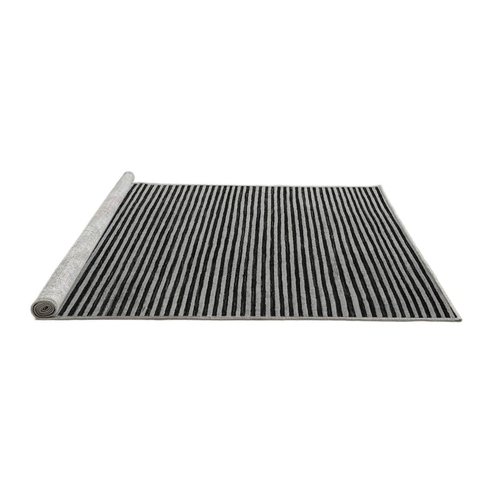 Sideview of Machine Washable Abstract Gray Modern Rug, wshabs5537gry