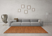 Machine Washable Abstract Orange Modern Rug, wshabs5537org