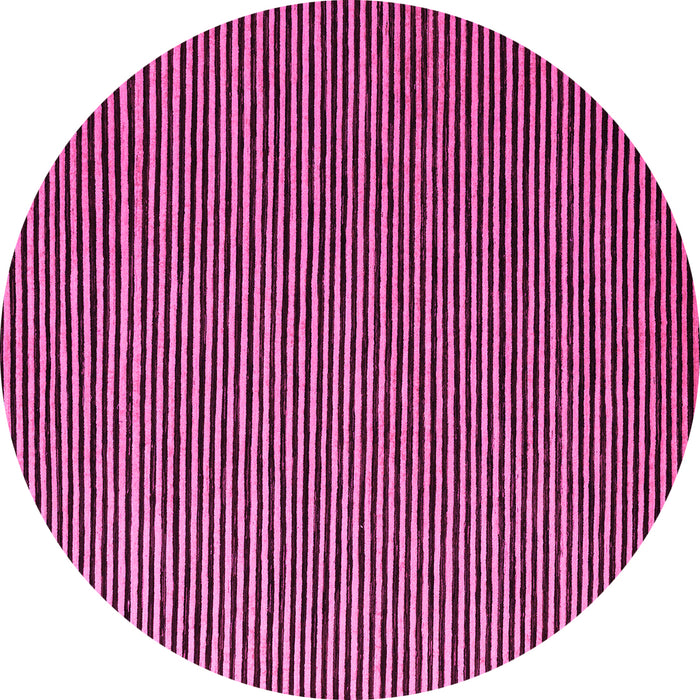 Round Abstract Pink Modern Rug, abs5537pnk
