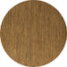 Round Abstract Brown Modern Rug, abs5537brn