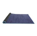 Sideview of Abstract Blue Modern Rug, abs5537blu