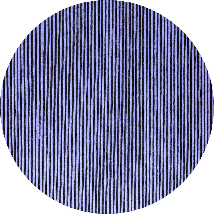 Round Abstract Blue Modern Rug, abs5537blu