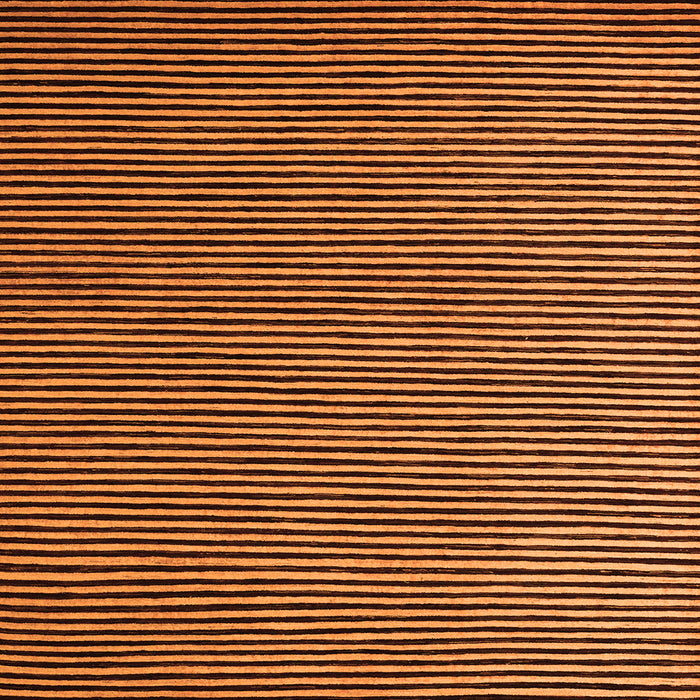 Square Machine Washable Abstract Orange Modern Area Rugs, wshabs5537org