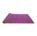 Sideview of Abstract Purple Modern Rug, abs5537pur