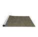 Sideview of Machine Washable Abstract Camel Brown Rug, wshabs5538