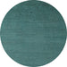 Round Machine Washable Abstract Light Blue Modern Rug, wshabs5538lblu