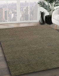 Abstract Camel Brown Modern Rug, abs5538