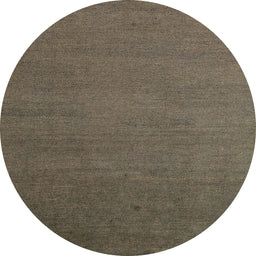 Round Machine Washable Abstract Camel Brown Rug, wshabs5538