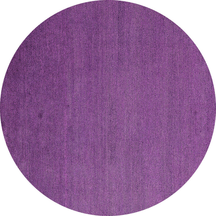 Round Abstract Purple Modern Rug, abs5538pur