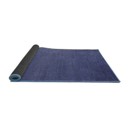 Sideview of Abstract Blue Modern Rug, abs5538blu