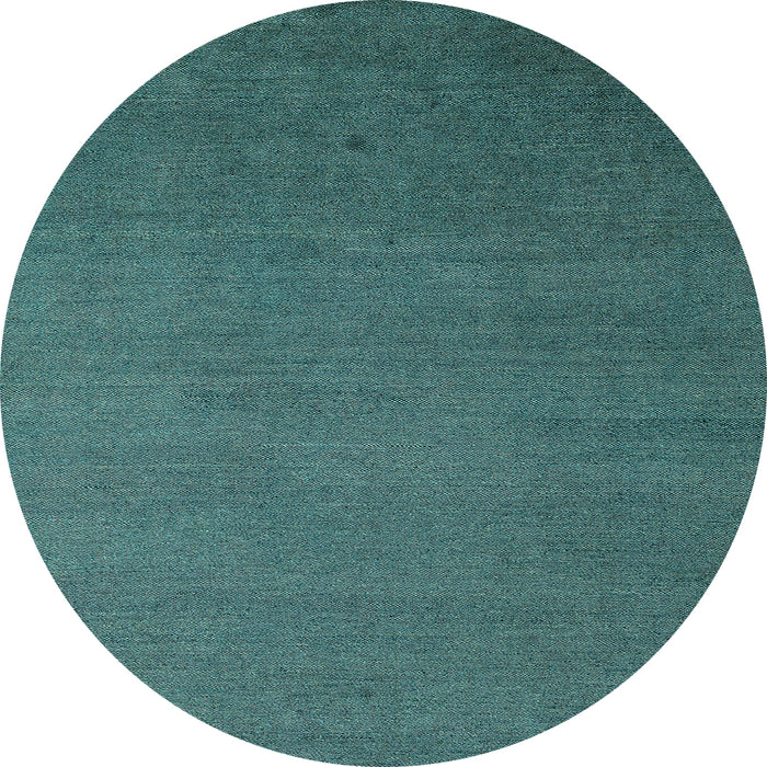 Round Abstract Light Blue Modern Rug, abs5538lblu