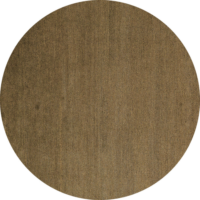 Round Abstract Brown Modern Rug, abs5538brn