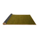 Sideview of Abstract Yellow Modern Rug, abs5538yw