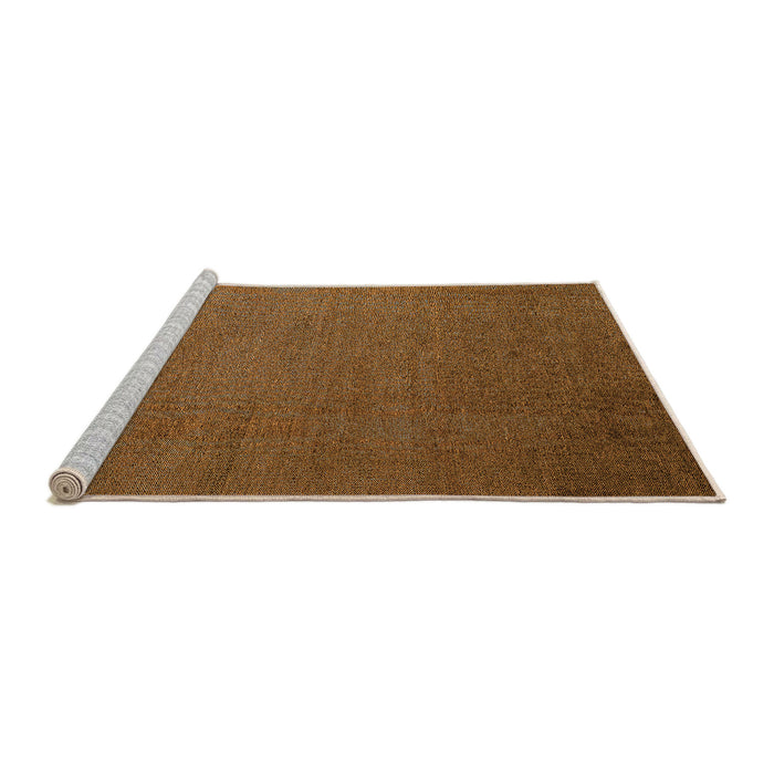 Sideview of Machine Washable Abstract Orange Modern Area Rugs, wshabs5538org