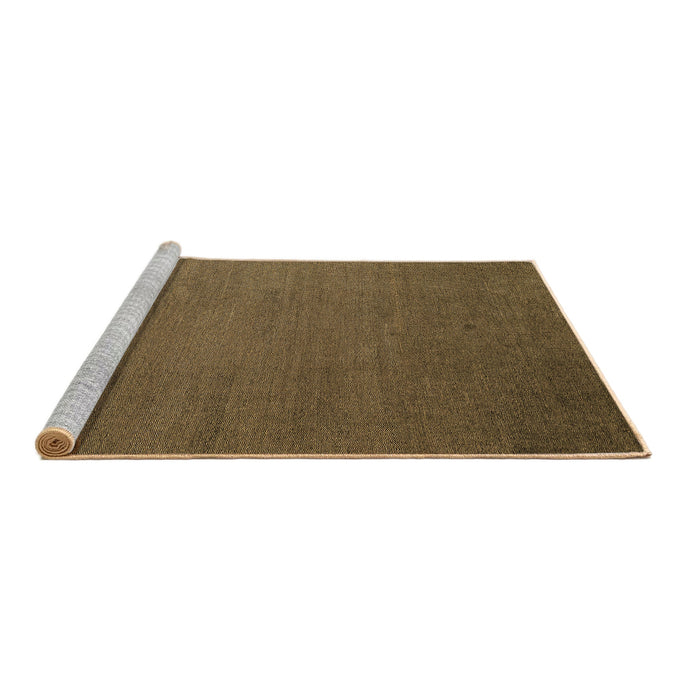Sideview of Machine Washable Abstract Brown Modern Rug, wshabs5538brn