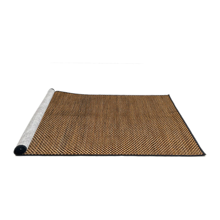 Sideview of Machine Washable Abstract Night Red Rug, wshabs5539