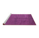 Sideview of Machine Washable Abstract Purple Modern Area Rugs, wshabs5539pur