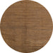 Round Abstract Red Modern Rug, abs5539