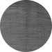 Round Abstract Gray Modern Rug, abs5539gry