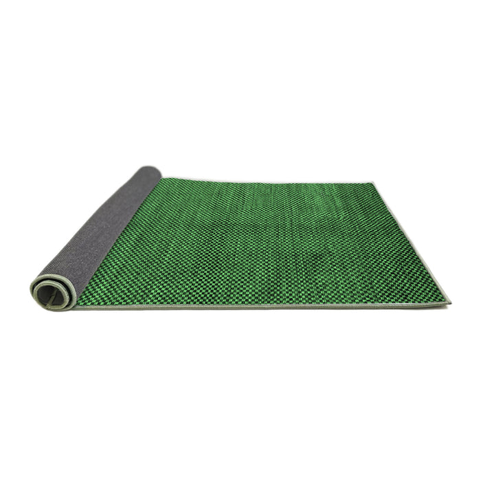Sideview of Abstract Emerald Green Modern Rug, abs5539emgrn