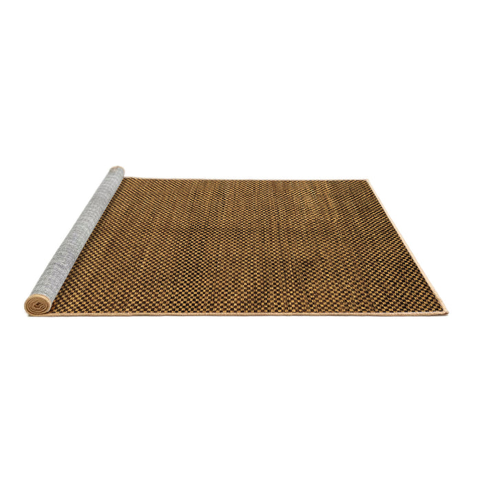 Sideview of Machine Washable Abstract Brown Modern Rug, wshabs5539brn