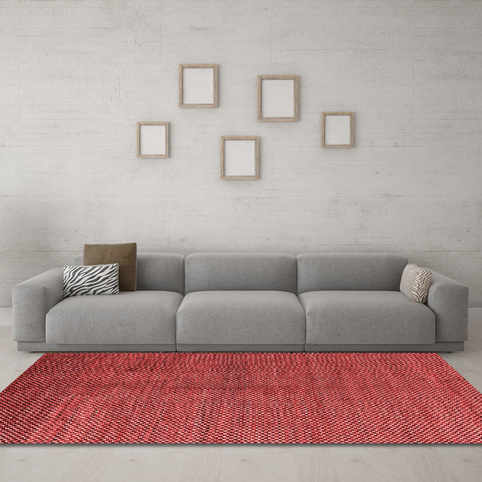 Modern Red Washable Rugs