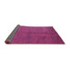 Sideview of Abstract Pink Modern Rug, abs5539pnk