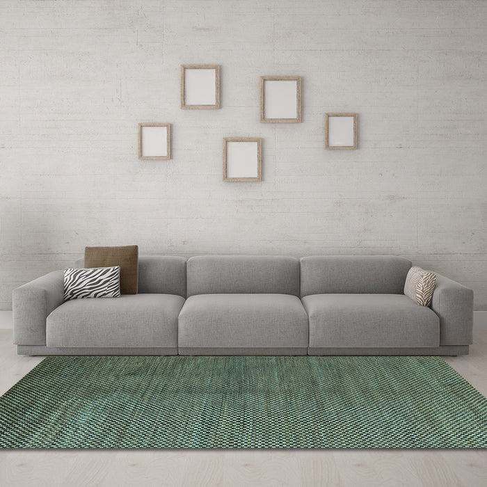 Machine Washable Abstract Light Blue Modern Rug in a Living Room, wshabs5539lblu